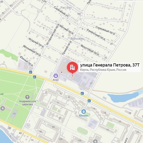 Карта керчь генерала петрова